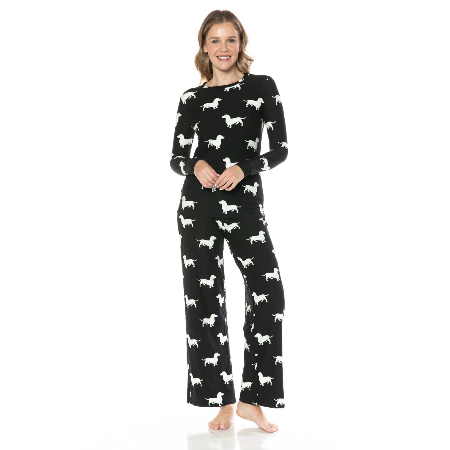 Buttery Soft Dachshund Pajama Set – Top & Bottom - Pajamas
