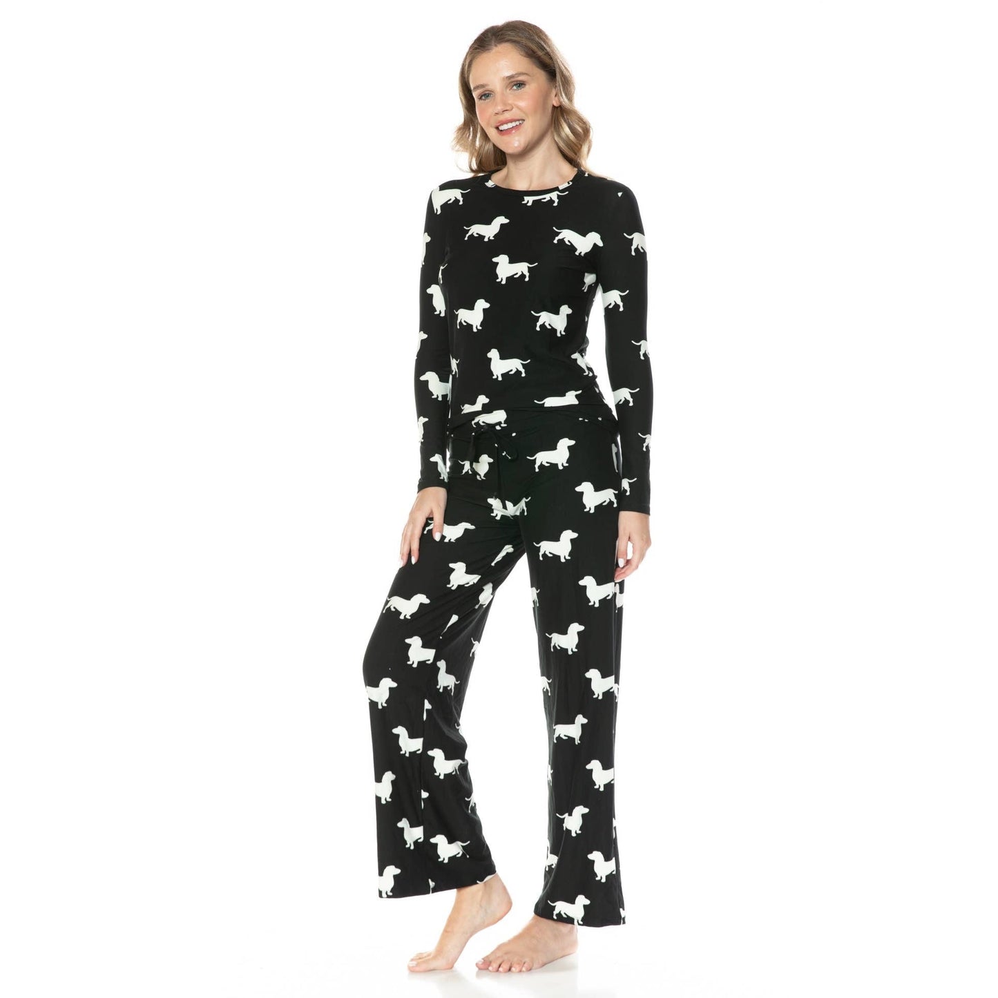 Buttery Soft Dachshund Pajama Set – Top & Bottom - Pajamas