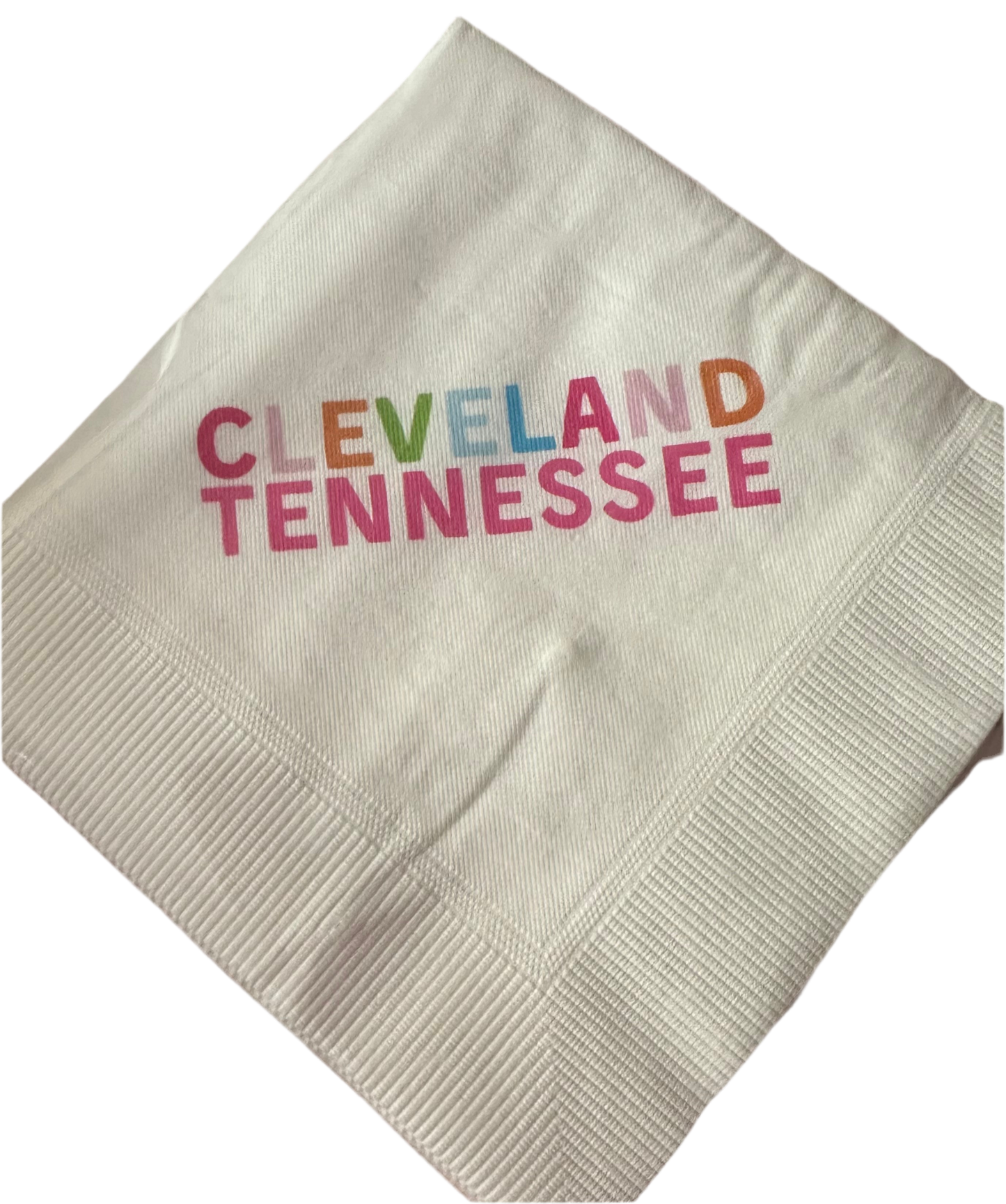COLORFUL CLEVELAND TENNESSEE-COCKTAIL NAPKINS - PINK MULTI COLOR