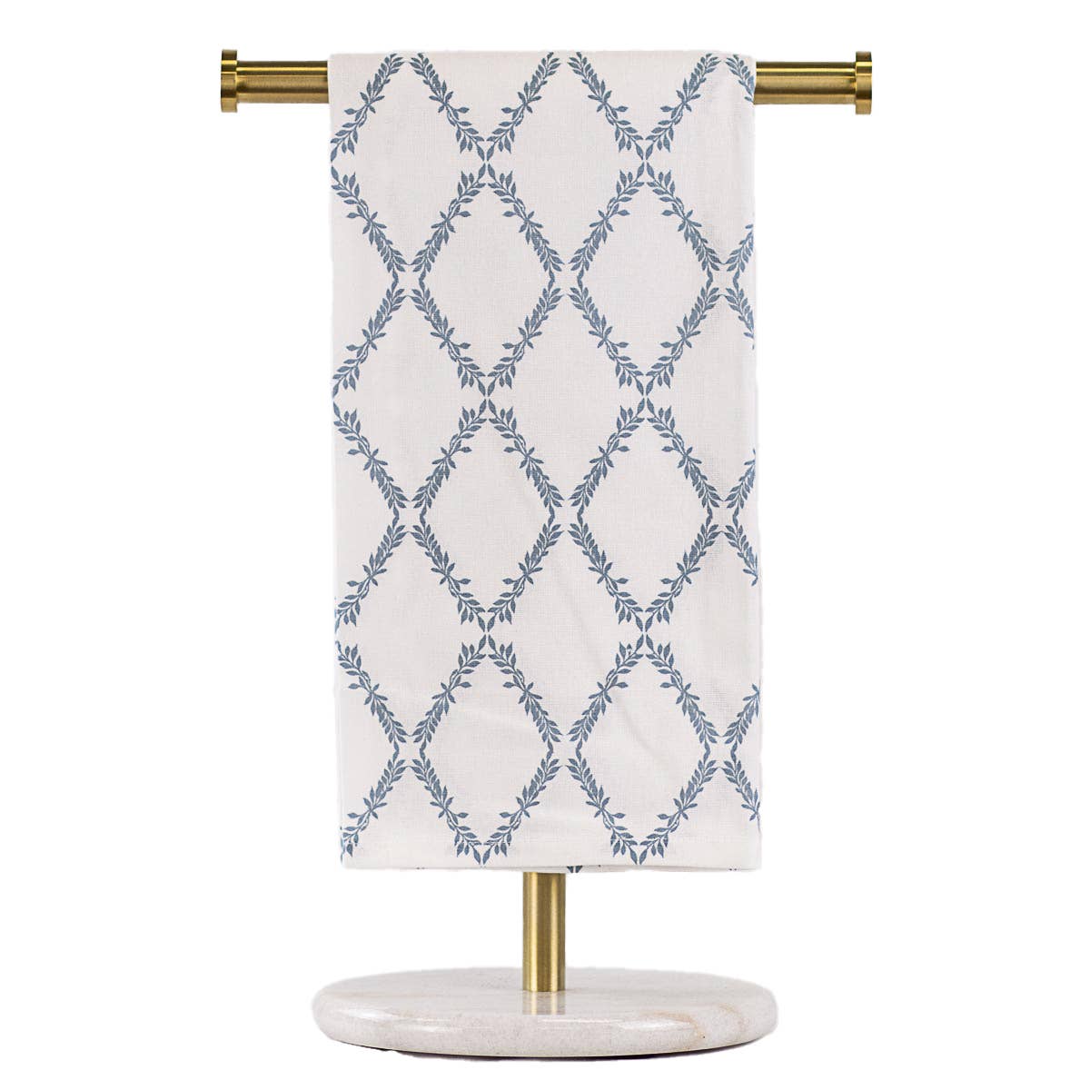 Grand Lattice Hand Towel – Classic White & Mirage (20x28’’)