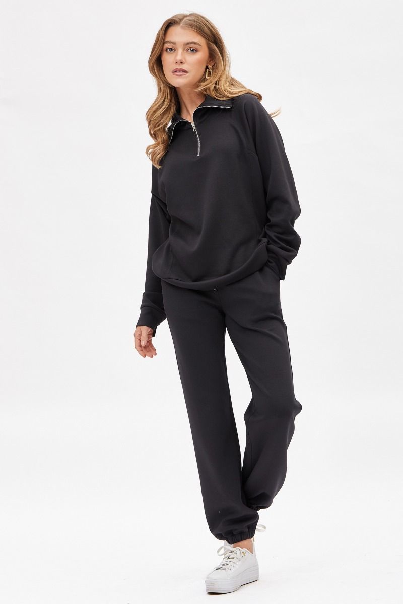 Jet-Set Luxe Half-Zip Pullover & Jogger Set