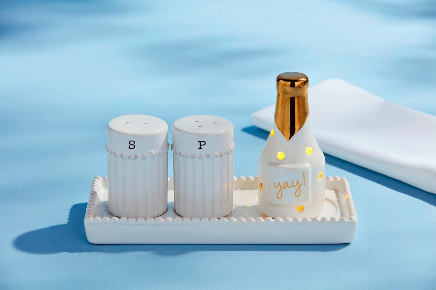 Mud Pie Salt & Pepper Accessory Holder - Home