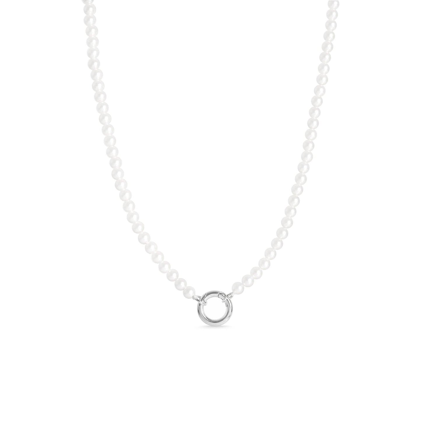 Pearl Charm Keeper Necklace - Kiska / Gold