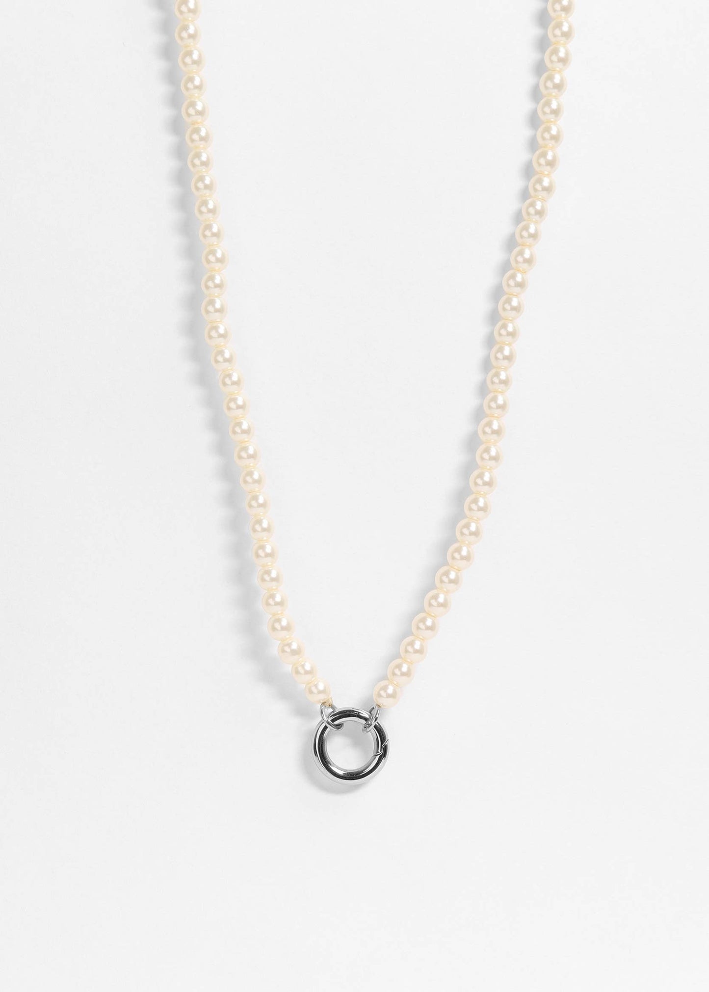 Pearl Charm Keeper Necklace - Kiska / Gold
