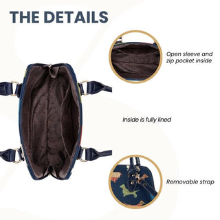 Dachshund Convertible Top Handle Purse