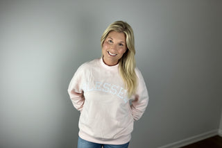 Oversized “Blessed” Sweatshirt
