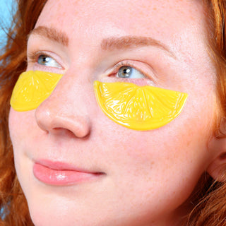 SpaLife Limoncello Brightening Eye Patches – Vitamin C & Peptide Under Eye Masks (10 Pack)