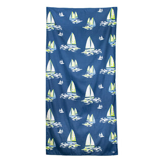 Sail Away Oversized Sand-Free Beach Towel – Quick-Dry Microfiber