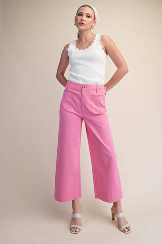 Colette Cropped Wide-Leg Pants
