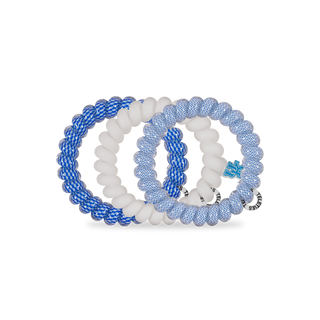 Spiral Hair Coils | Large | Go Big Blue! Hair Ties