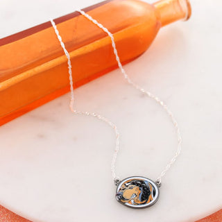 University of Tennessee Smokey Mascot Crystal Necklace – 16” Gameday Jewelry