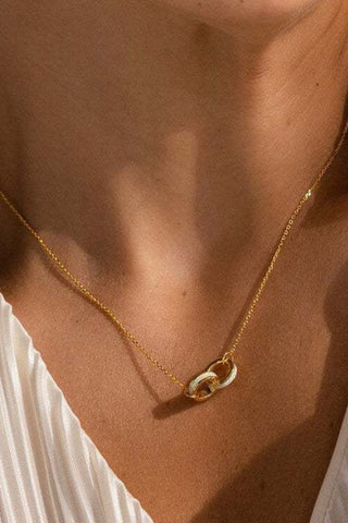 18K Gold Plated Opal Ring Pendant Necklace – Waterproof & Non-Tarnish - Accessories