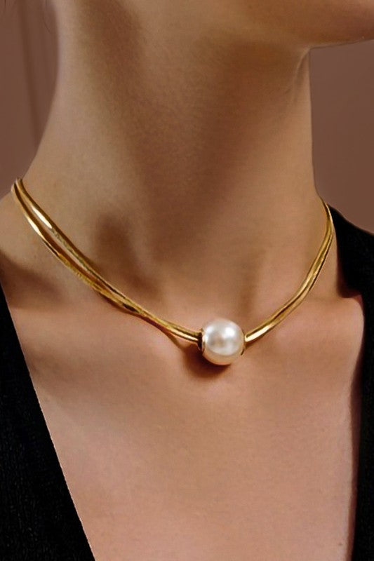 18K Gold Plated Pearl Necklace – Waterproof & Tarnish-Free - Accessories
