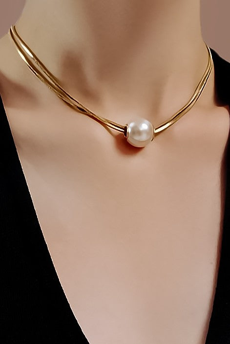 18K Gold Plated Pearl Necklace – Waterproof & Tarnish-Free - Accessories