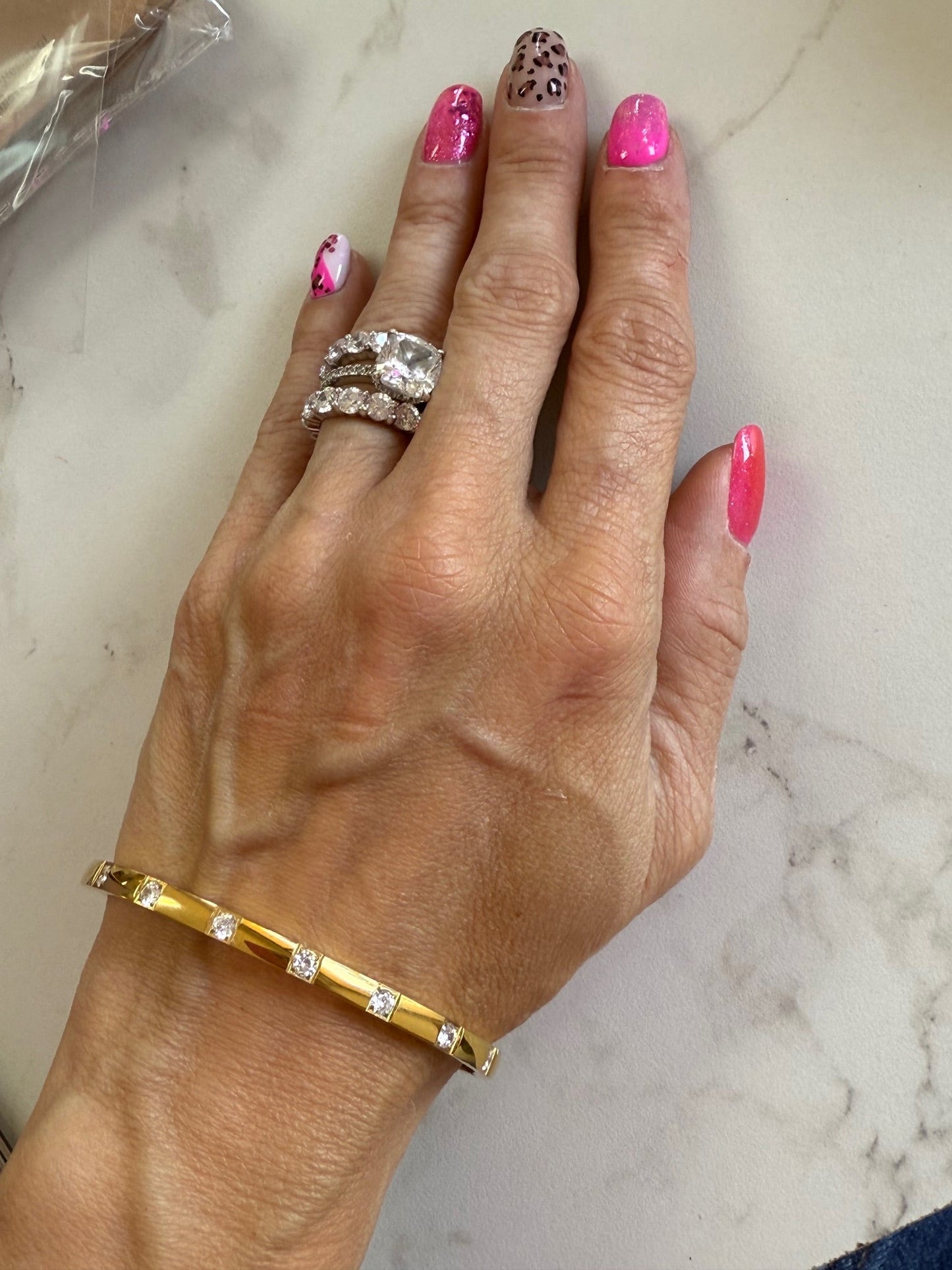 18K Gold Plated Stainless Steel Bangle – Waterproof & Non-Tarnish - Accessories