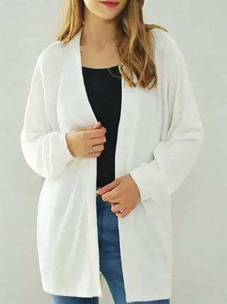 Oversized Open-Front Knit Cardigan