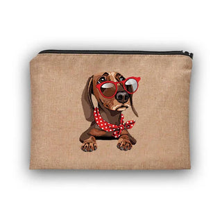 Dachshund Cosmetic Travel Pouch