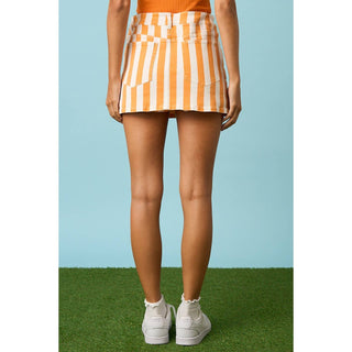 GAME DAY STRIPED MINI SKORT