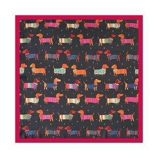 Cute Pet Dachshund Print Bandana Scarf
