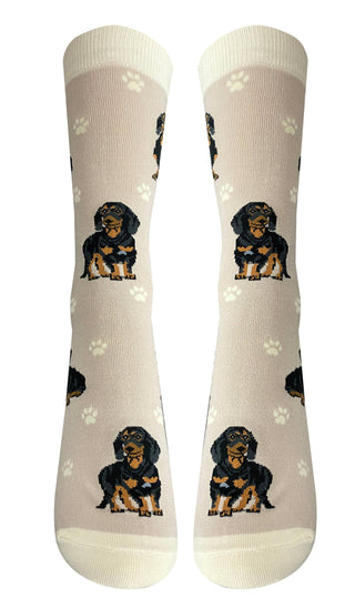 Black Dachshund Novelty Socks