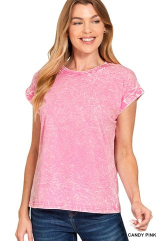 The Luna Crinkle Wash Cotton Tee