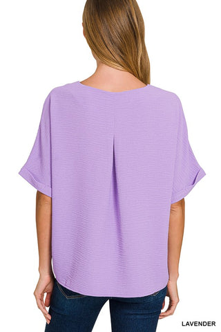 Woven Airflow Top & Shorts Set