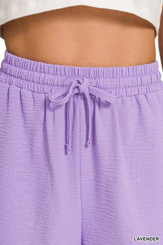 Woven Airflow Top & Shorts Set