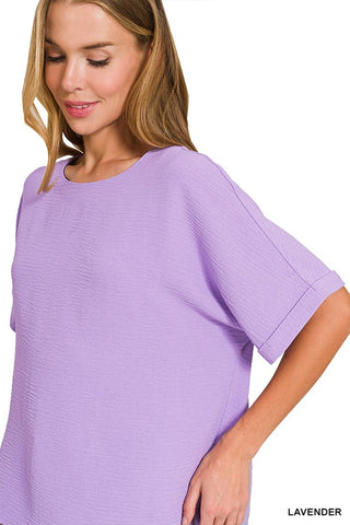 Woven Airflow Top & Shorts Set