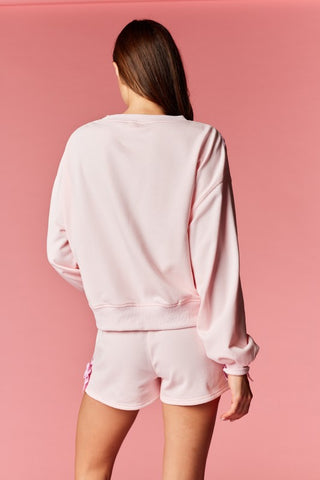 Pink Bow Detail Lounge Set