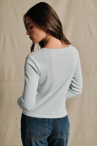 Ski Doxie Embroidered Ribbed Top
