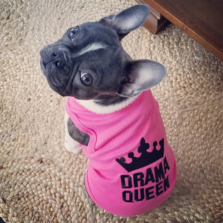 Drama Queen Pink Dog T-Shirt