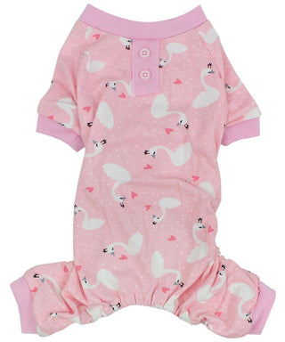 Pink Swan Pajama – Adorable & Snug Dog Outfit