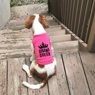 Drama Queen Pink Dog T-Shirt