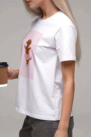 Dancing Ballerina Dachshund Graphic Tee