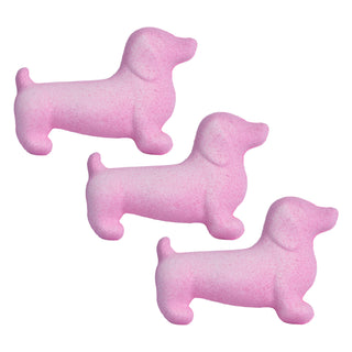 The Long Soak Wiener Dog Bath Bombs, Pink Grapefruit