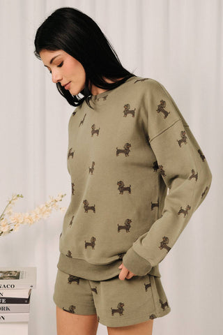 Weenie All Over Print Sweatshirt