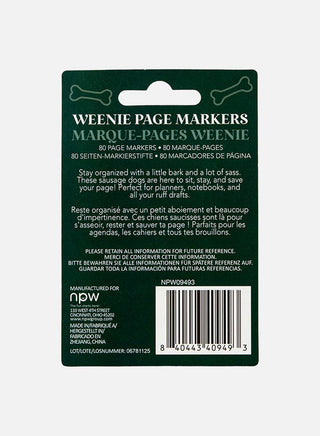 Weenie Page Markers, 4-Pack