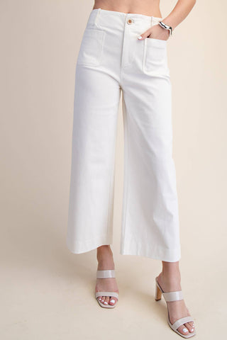Colette Cropped Wide-Leg Pants