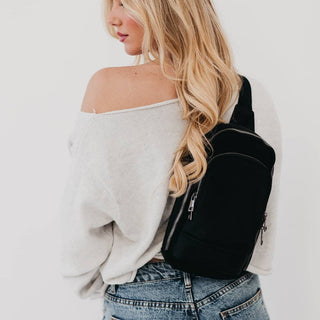 L'uomo RFID-Blocking Crossbody Sling Bag