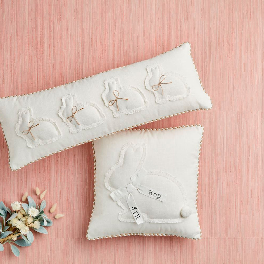 Mud Pie Spring Bunny Pillow (Long or Square) - Home