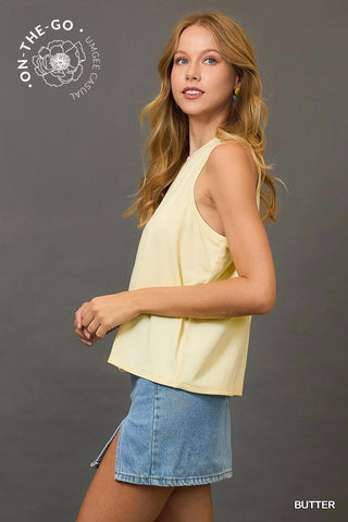 Sleeveless Knit Tank Top