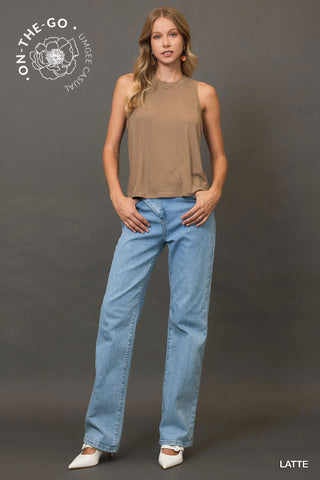 Sleeveless Knit Tank Top