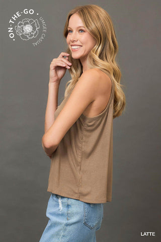 Sleeveless Knit Tank Top