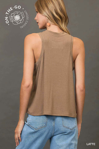 Sleeveless Knit Tank Top