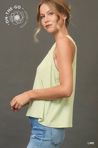 Sleeveless Knit Tank Top