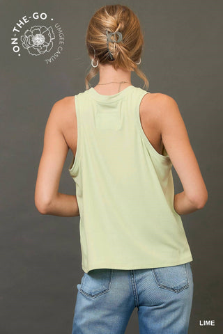 Sleeveless Knit Tank Top