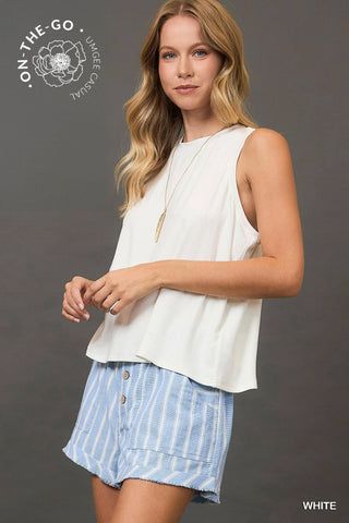 Sleeveless Knit Tank Top