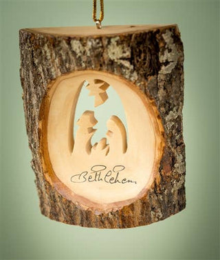 Bark with Nativity Scene - 4"