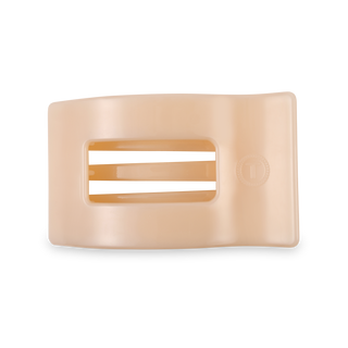 Flat Rectangle Hair Clip | Medium | Almond Beige