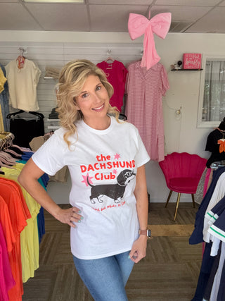 The Dachshund Club Graphic Tee: "Short but Cool" Doxie Shirt